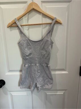 Free People Light Gray Romper